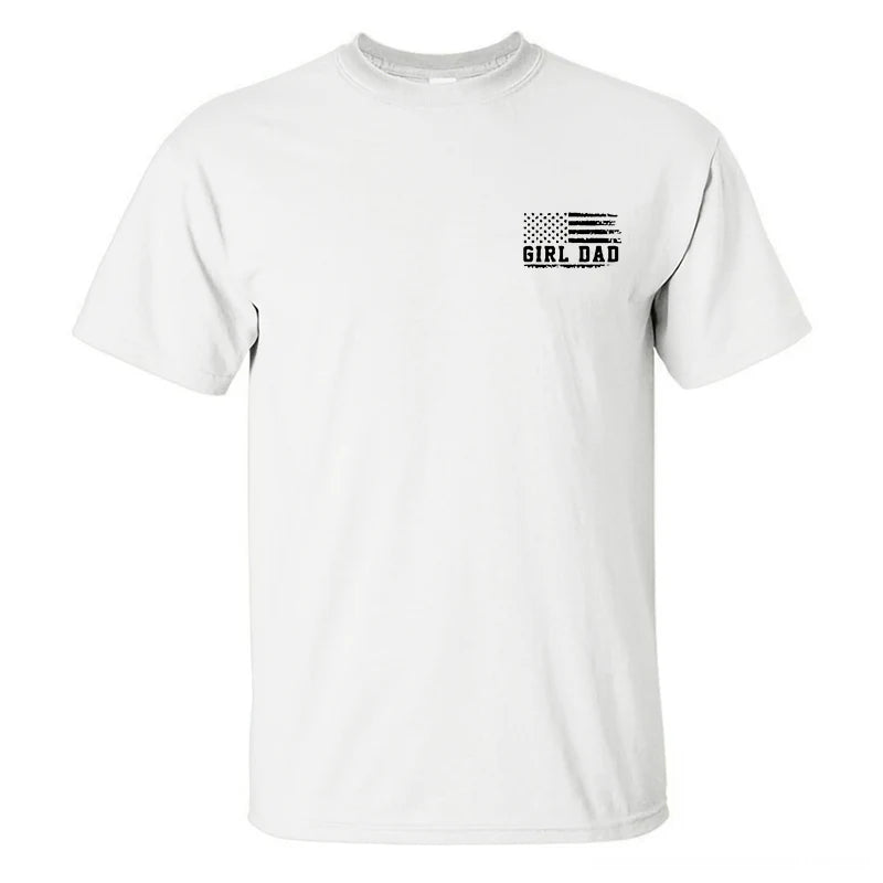 Girl Dad Crew Tee – Cool Dad Graphic T-Shirt for Proud Girl Dads & Dad-To-Be Gifts