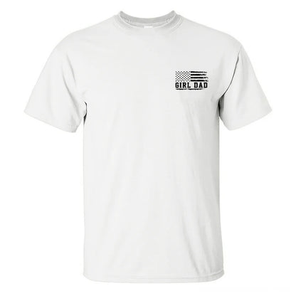 Girl Dad Crew Tee – Cool Dad Graphic T-Shirt for Proud Girl Dads & Dad-To-Be Gifts