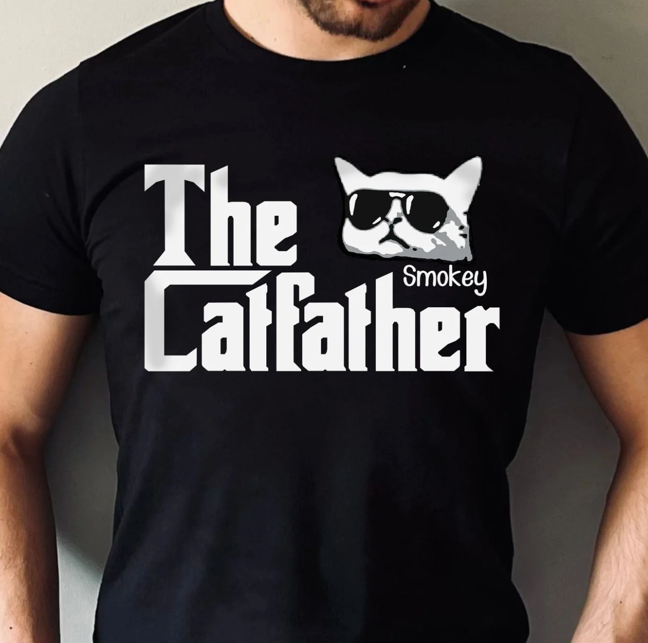 The Catfather – For Cat Dads – Personalized Gearment Shirt