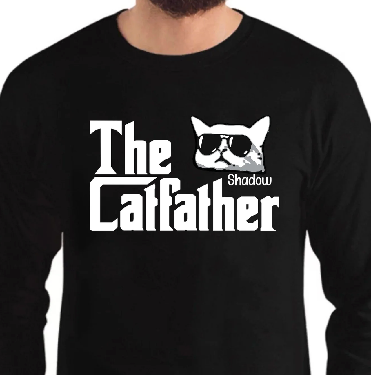The Catfather – For Cat Dads – Personalized Gearment Shirt