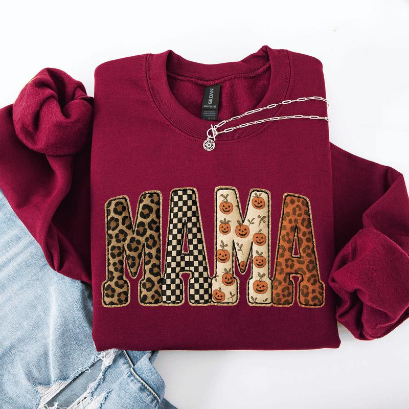 "Mama" Halloween Crewneck Sweatshirt