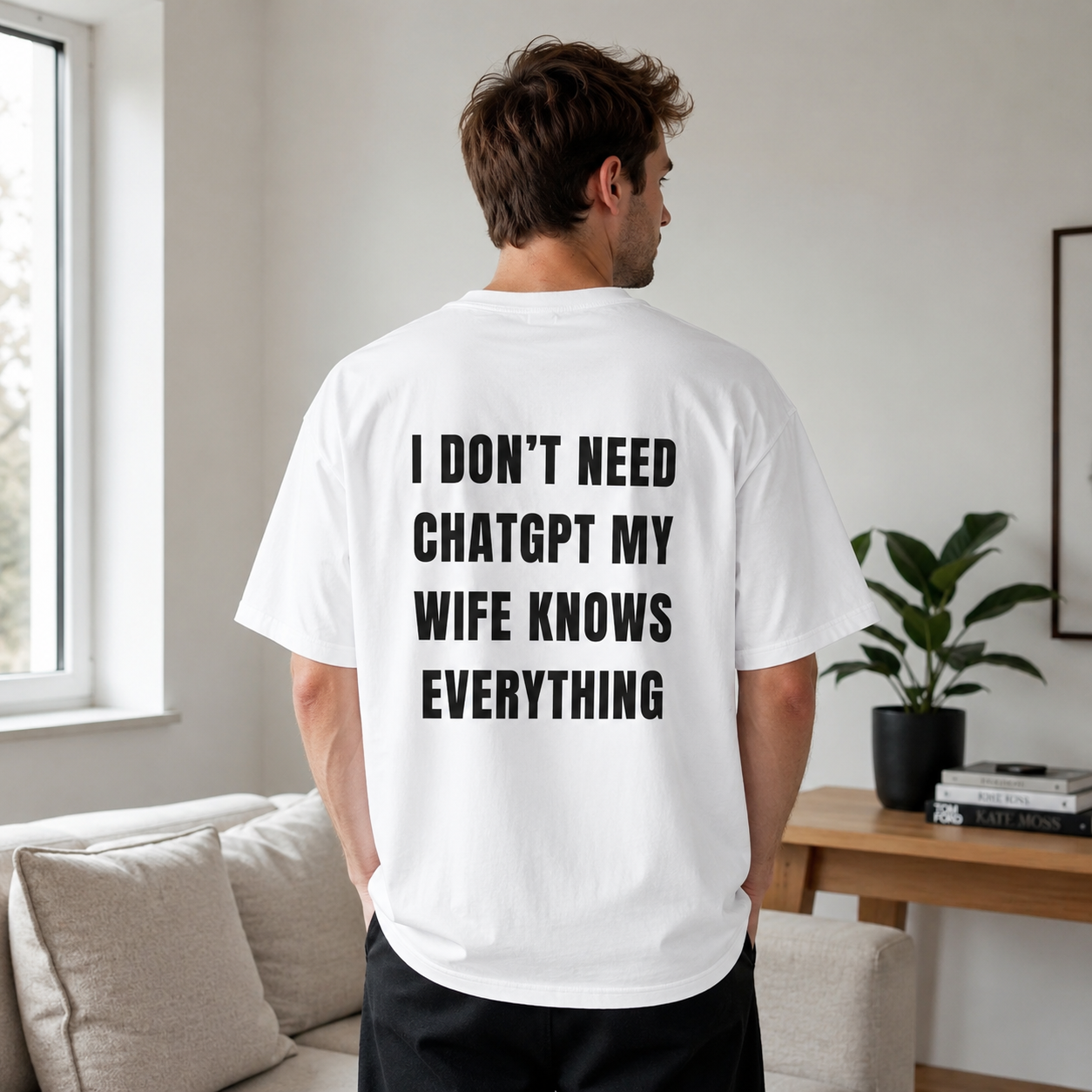 I Don't Need ChatGPT My Wife Knows Everything T-shirt | Funny Couples Tee