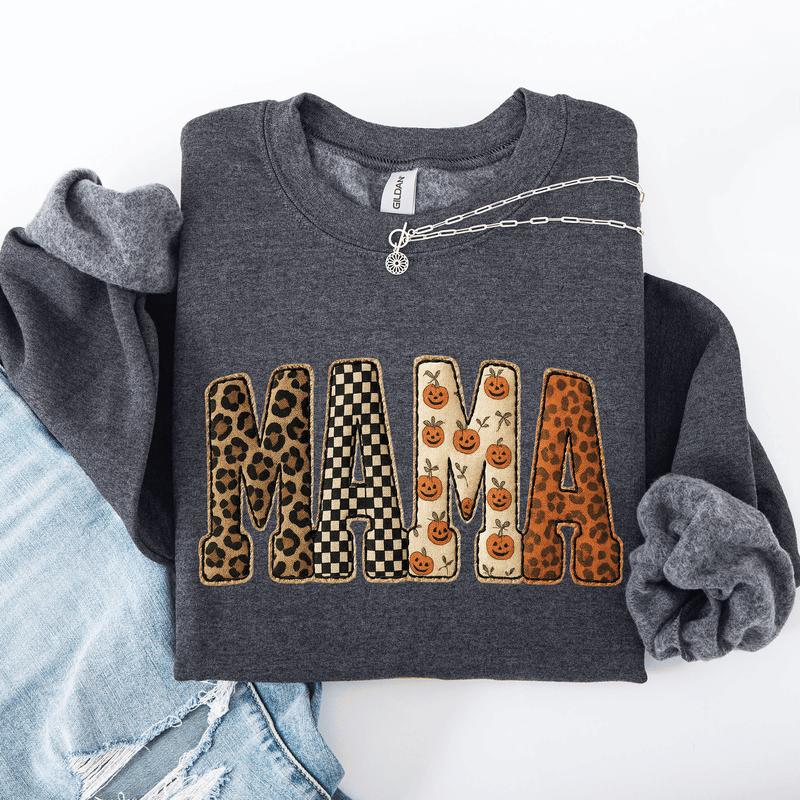 "Mama" Halloween Crewneck Sweatshirt