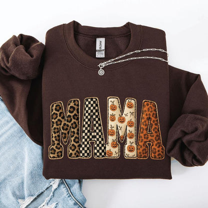 "Mama" Halloween Crewneck Sweatshirt