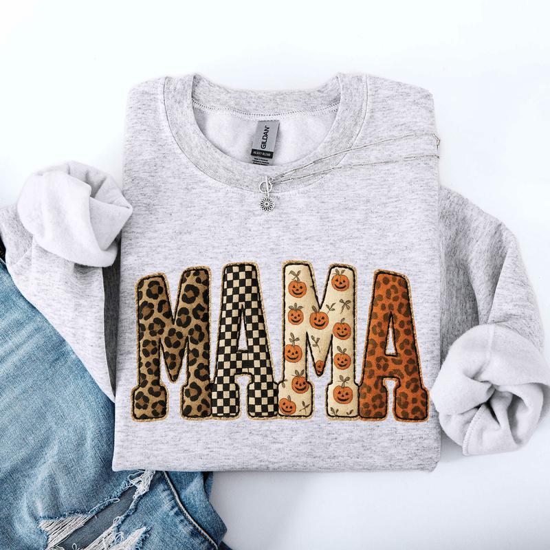 "Mama" Halloween Crewneck Sweatshirt