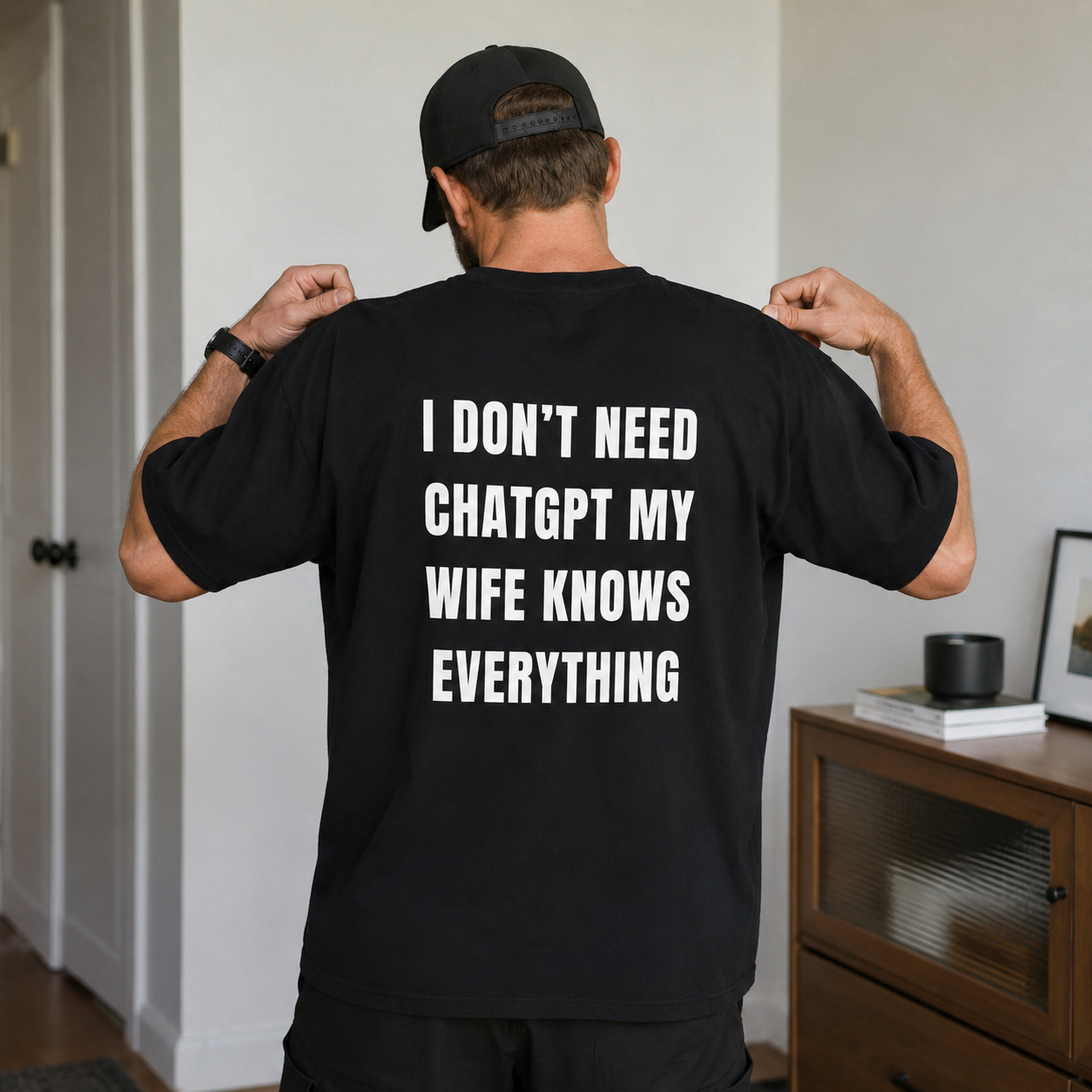 I Don't Need ChatGPT My Wife Knows Everything T-shirt | Funny Couples Tee