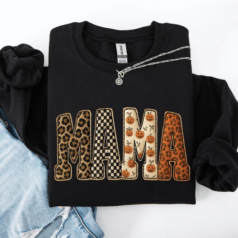 "Mama" Halloween Crewneck Sweatshirt