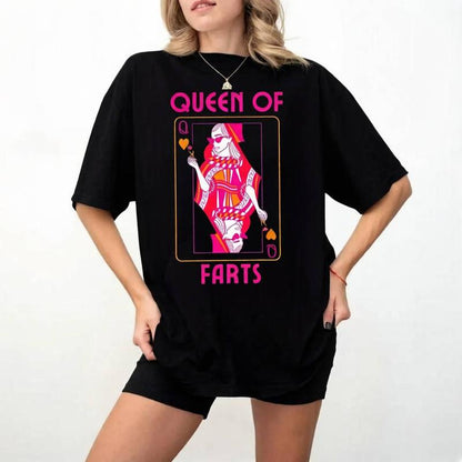 "Queen of Farts" Fun Novelty T-Shirt