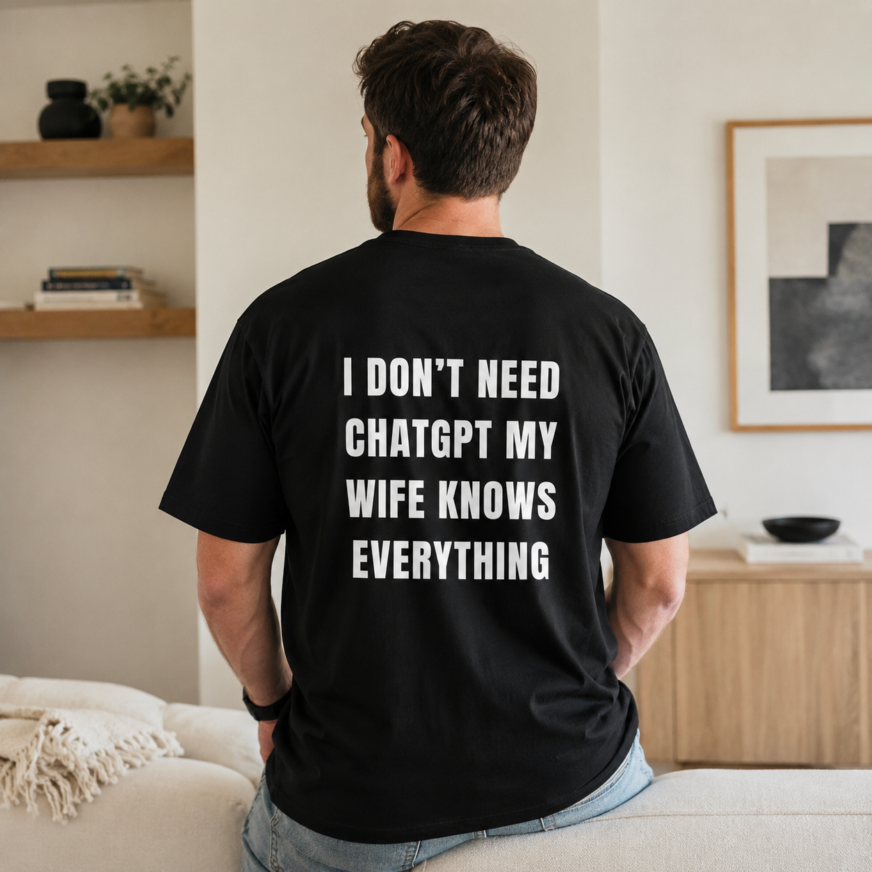 I Don't Need ChatGPT My Wife Knows Everything T-shirt | Funny Couples Tee