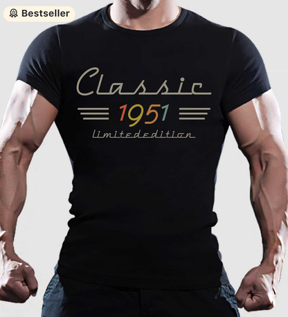 Personalized Classic Birth Year Retro T-Shirt