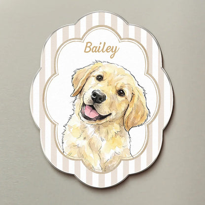 Colorful Acrylic Fridge Magnet for Dog & Cat Lovers, Creative Kitchen Gift with Custom Pet Art