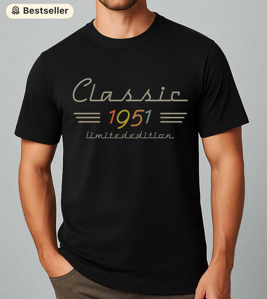 Personalized Classic Birth Year Retro T-Shirt