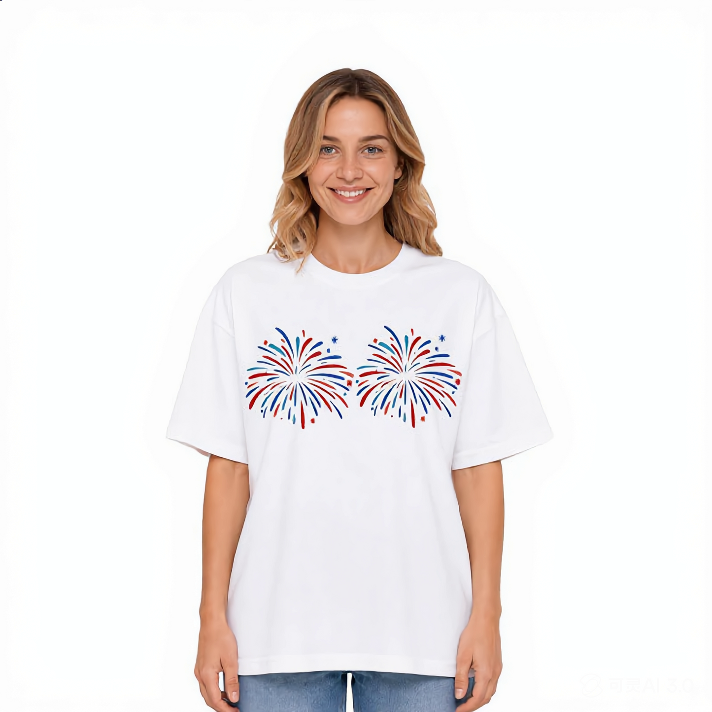 Just Here for the Fireworks Independence Day Tee
