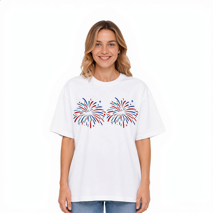 Just Here for the Fireworks Independence Day Tee