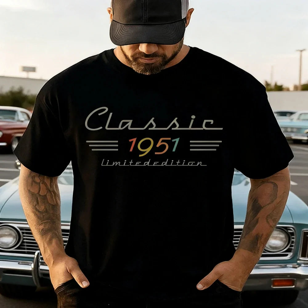 Personalized Classic Birth Year Retro T-Shirt